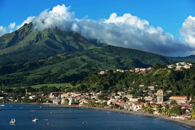 Saint-Pierre et la Montagne Pelée en Martinique